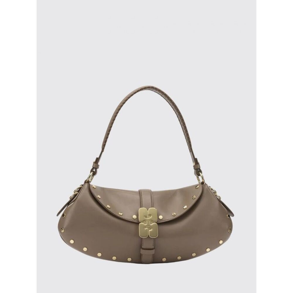 Ganni Women B-Kat Recycled Leather Shoulder Bag Ganni - Picture 1 of 3